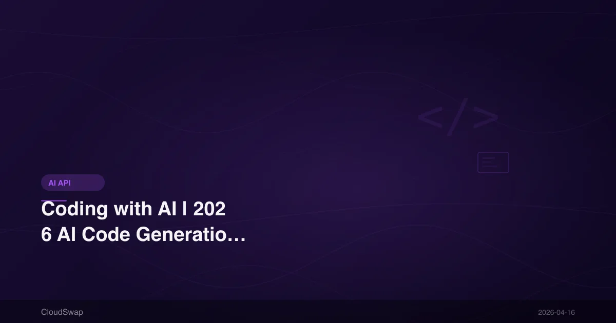 用 AI 寫程式｜2026 年 AI 程式碼生成工具教學與實戰指南