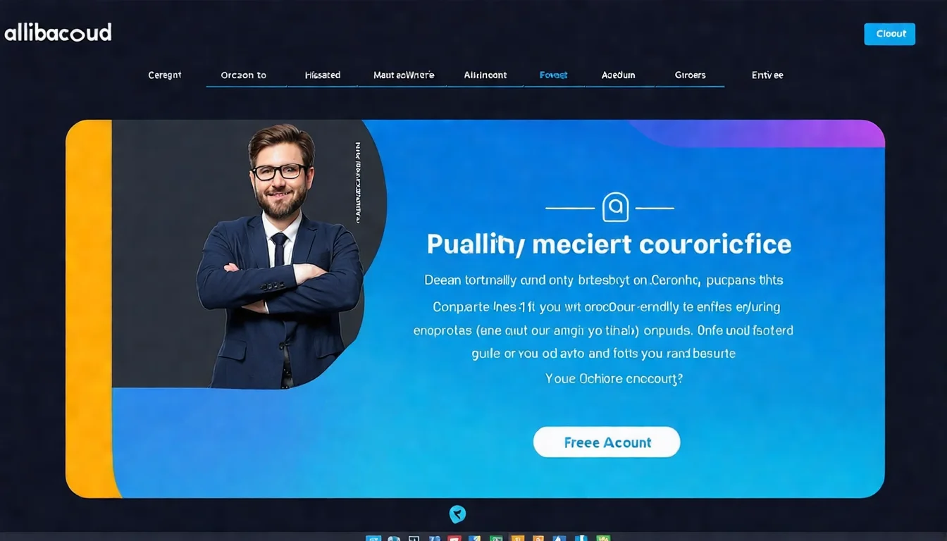 插圖 1：阿里雲國際站首頁畫面