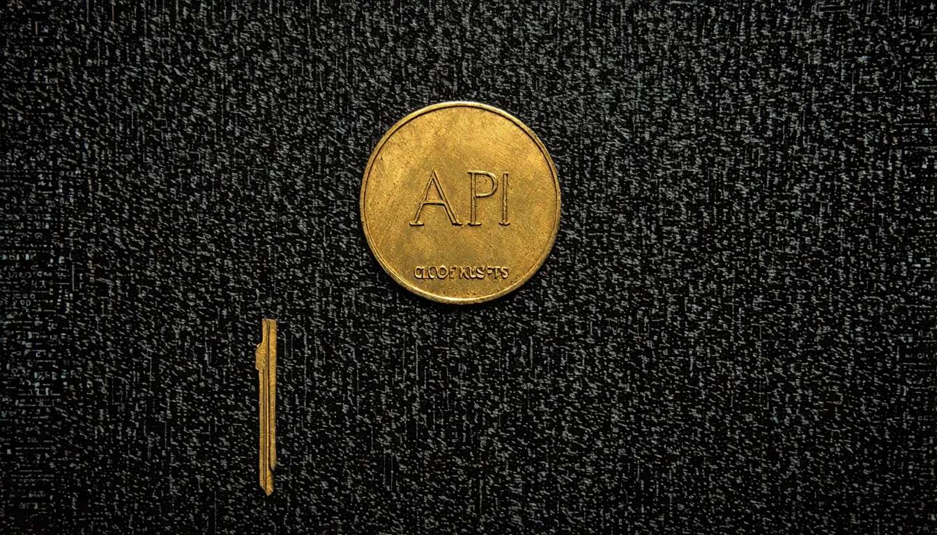 電腦螢幕顯示 API Key 用量監控儀表板