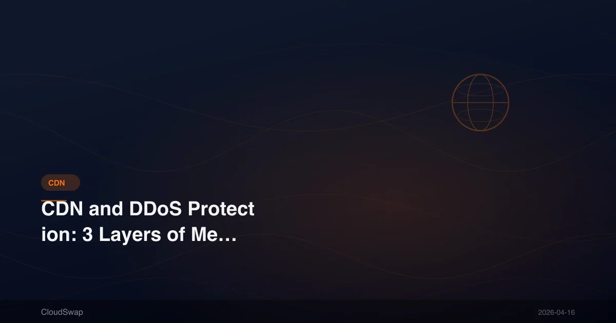 CDN 與 DDoS 防護：3 層機制保護你的網站安全