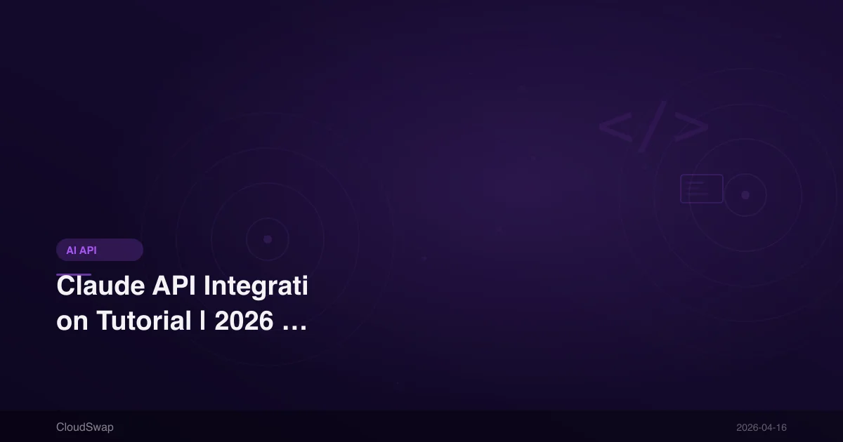 Claude API 串接教學｜2026 年 Anthropic API 從零開始完整教學