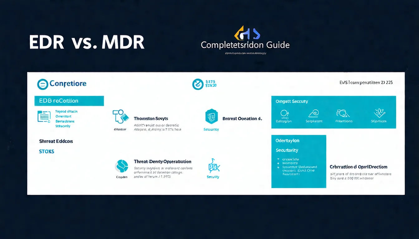 EDR vs MDR 完整指南：資安解決方案差異、比較與選擇攻略【2025】