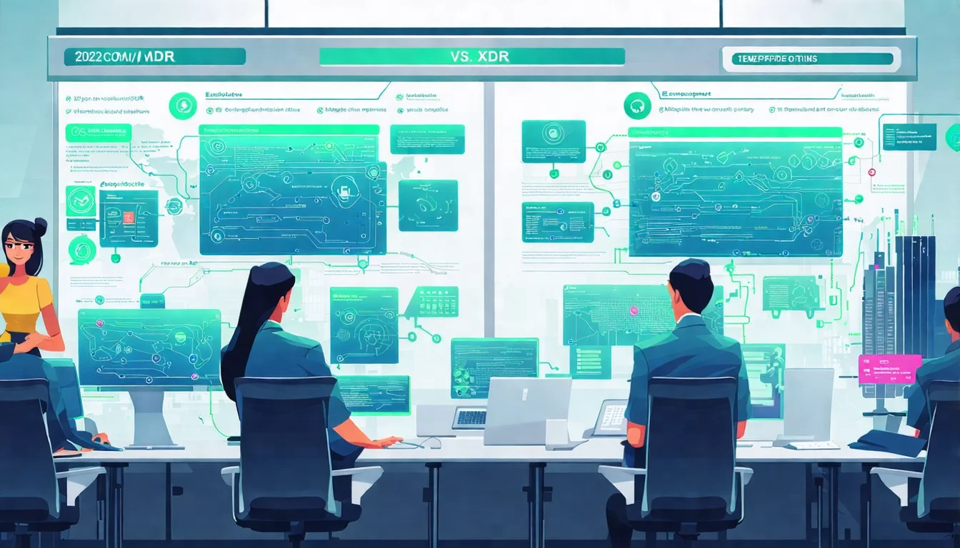 EDR vs MDR vs XDR 差異比較：2025 企業資安方案完整解析