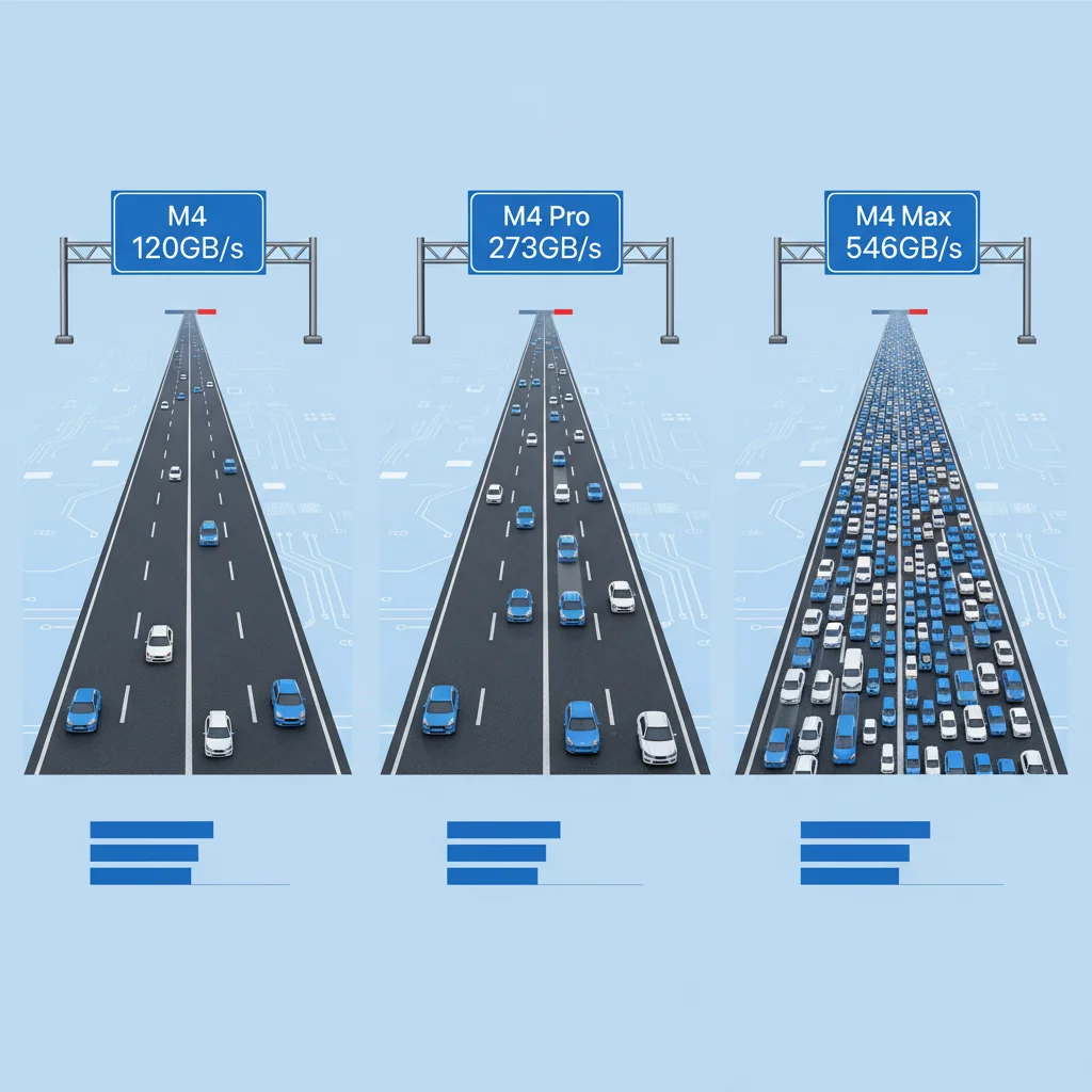 Apple Silicon 記憶體頻寬比較