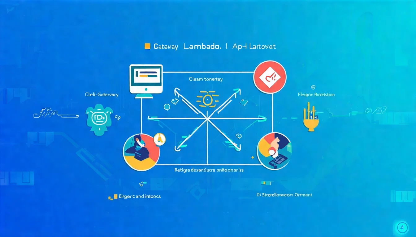 插圖 1：Lambda + API Gateway 架構示意圖