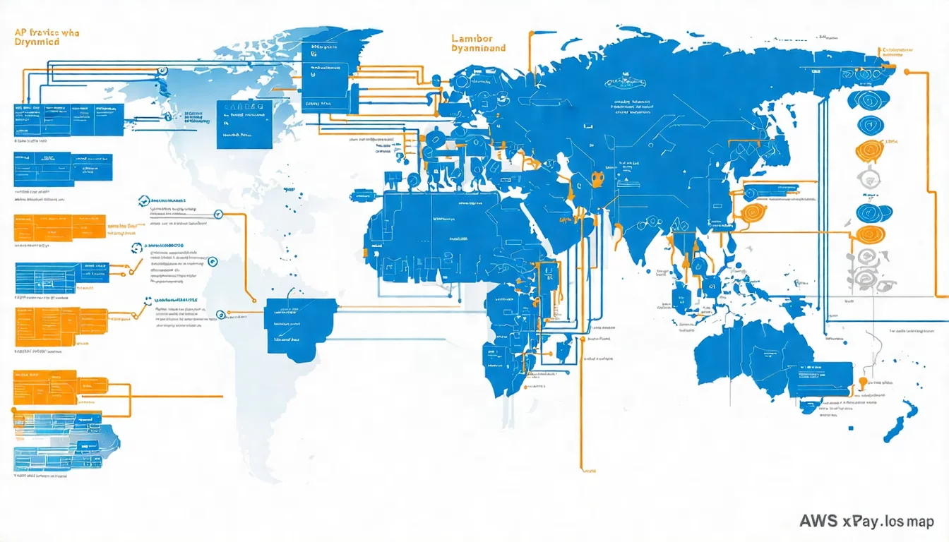 插圖 3：X-Ray 服務追蹤地圖